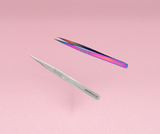 Straight Tweezers with grip