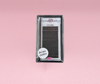 Flat Lashes Matte BROWN (Mixed Tray)