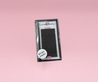 Flat Lashes Matte BROWN (Mixed Tray)